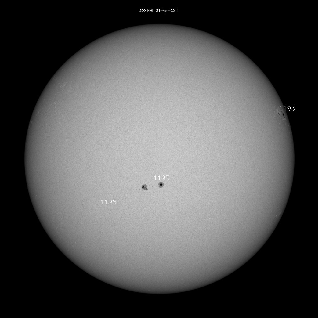 Sunspot regions