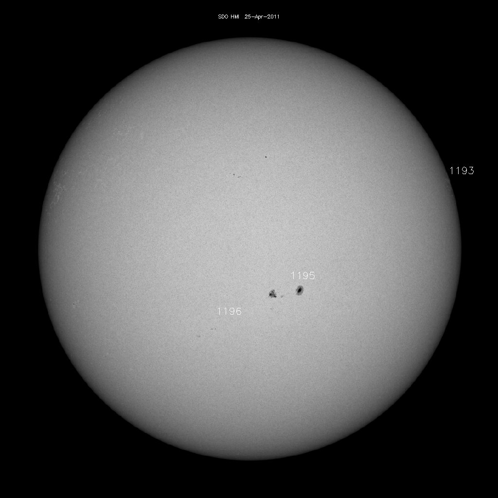 Sunspot regions