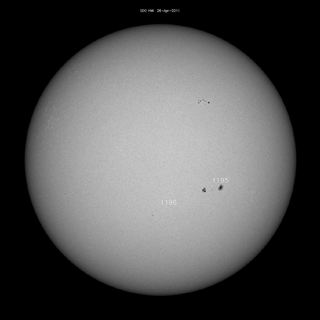 Sunspot regions