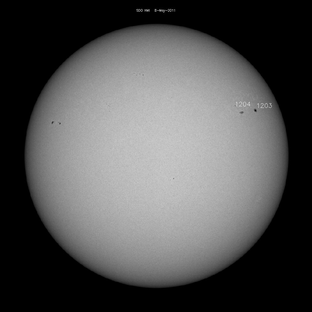 Sunspot regions