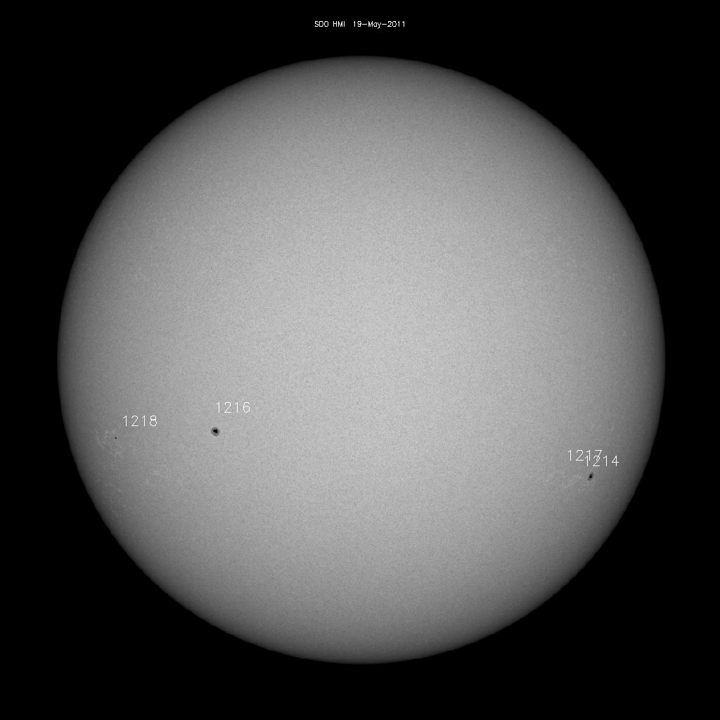 Sunspot regions