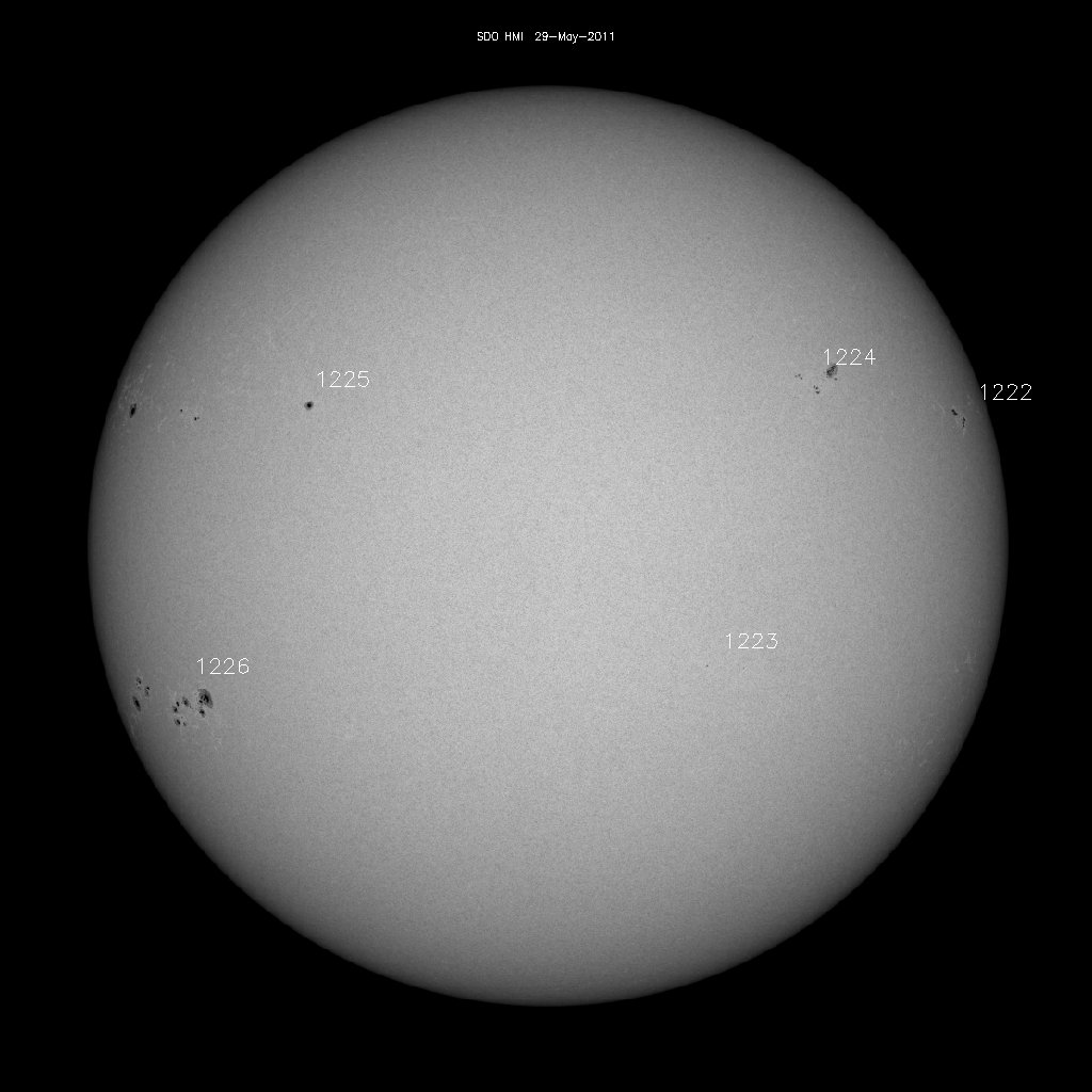 Sunspot regions