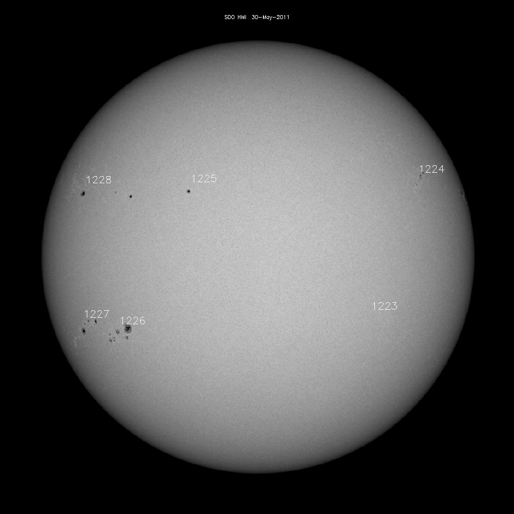 Sunspot regions