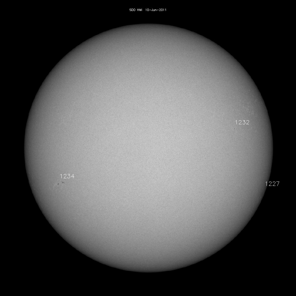 Sunspot regions