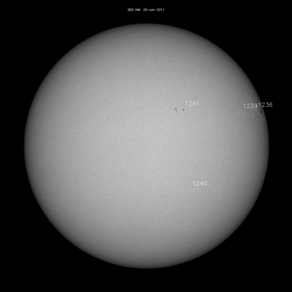 Sunspot regions