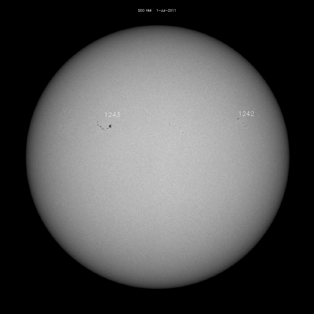 Sunspot regions