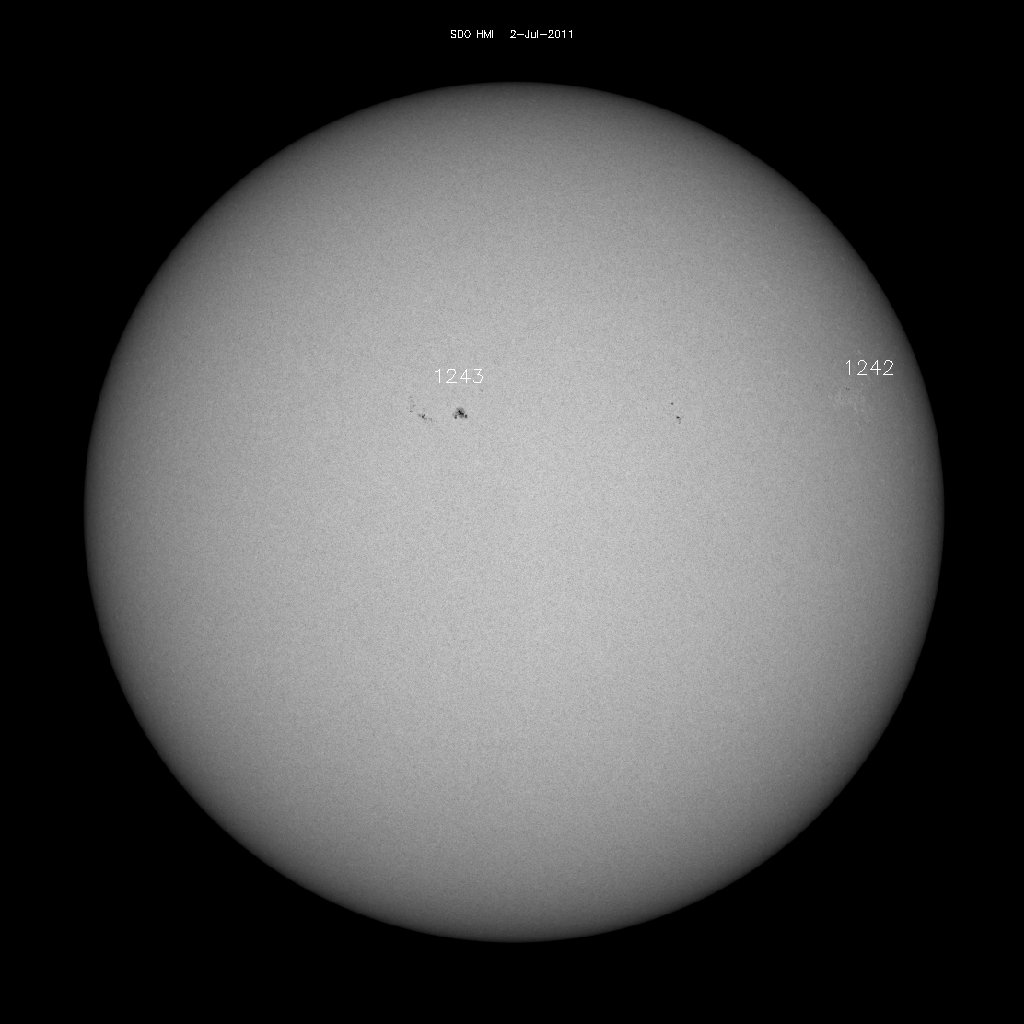 Sunspot regions