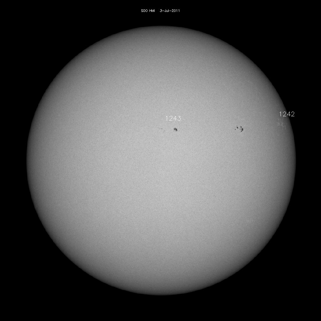 Sunspot regions