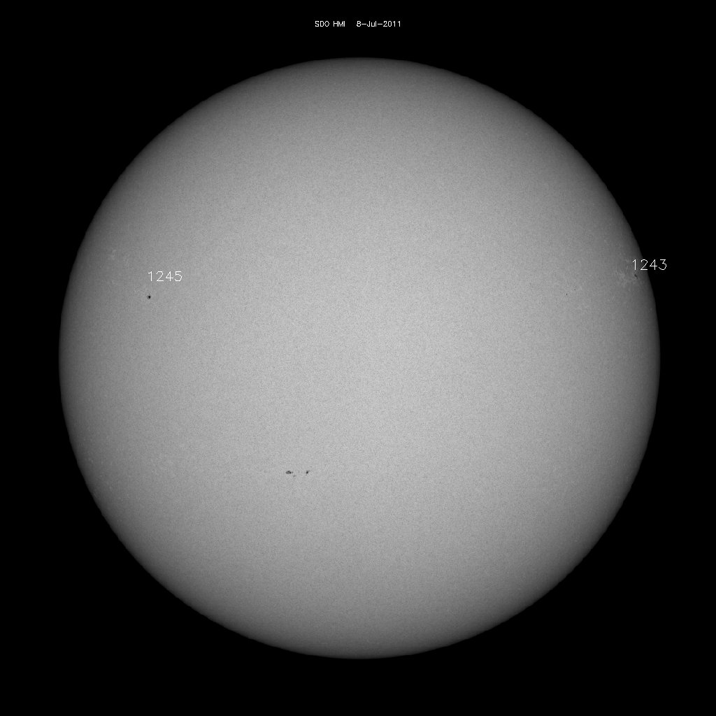 Sunspot regions