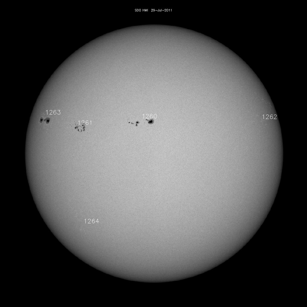 Sunspot regions