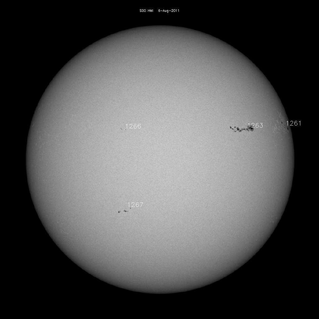 Sunspot regions