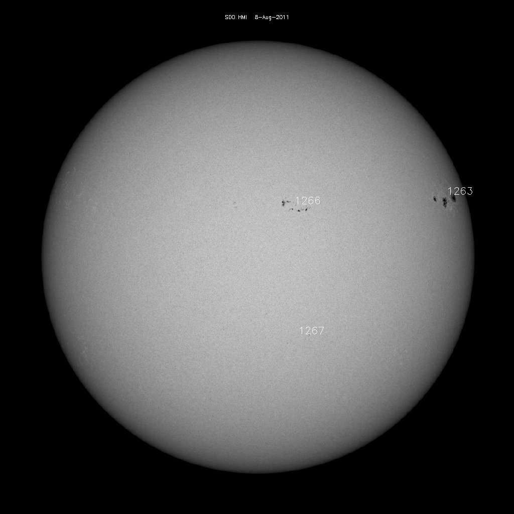 Sunspot regions