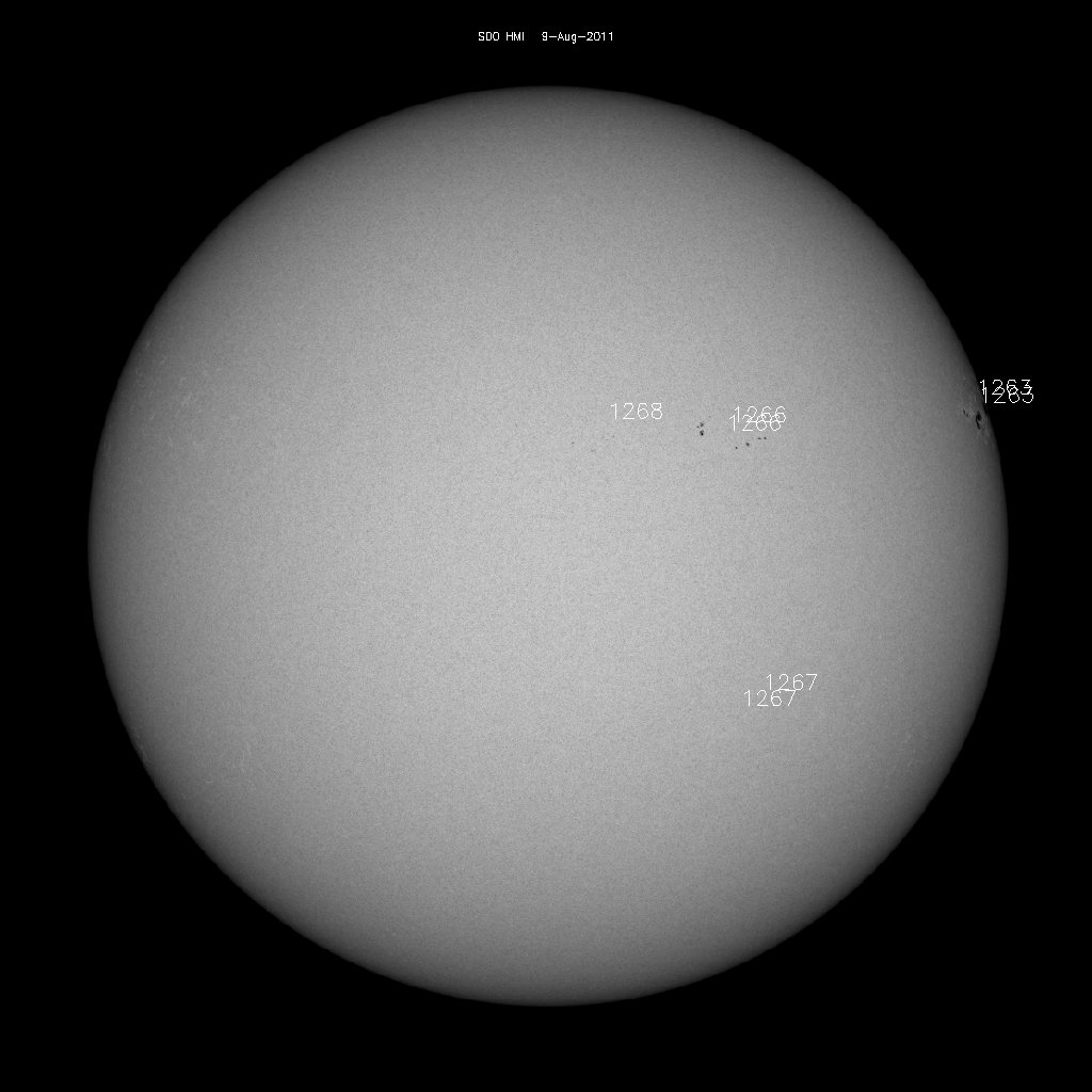 Sunspot regions