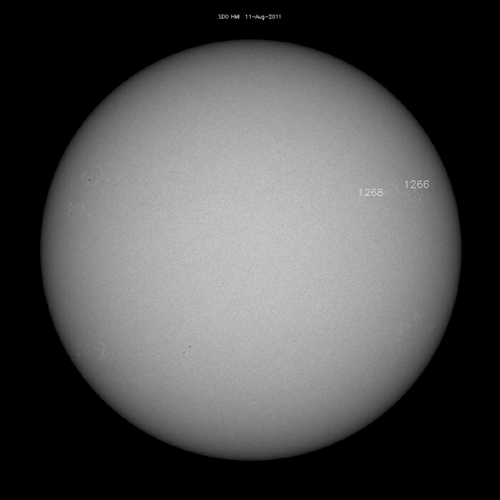 Sunspot regions