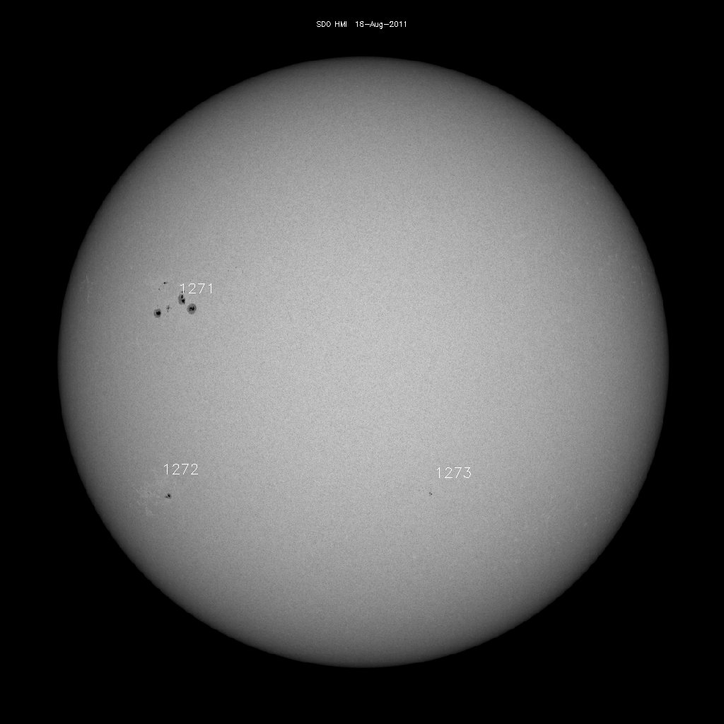 Sunspot regions