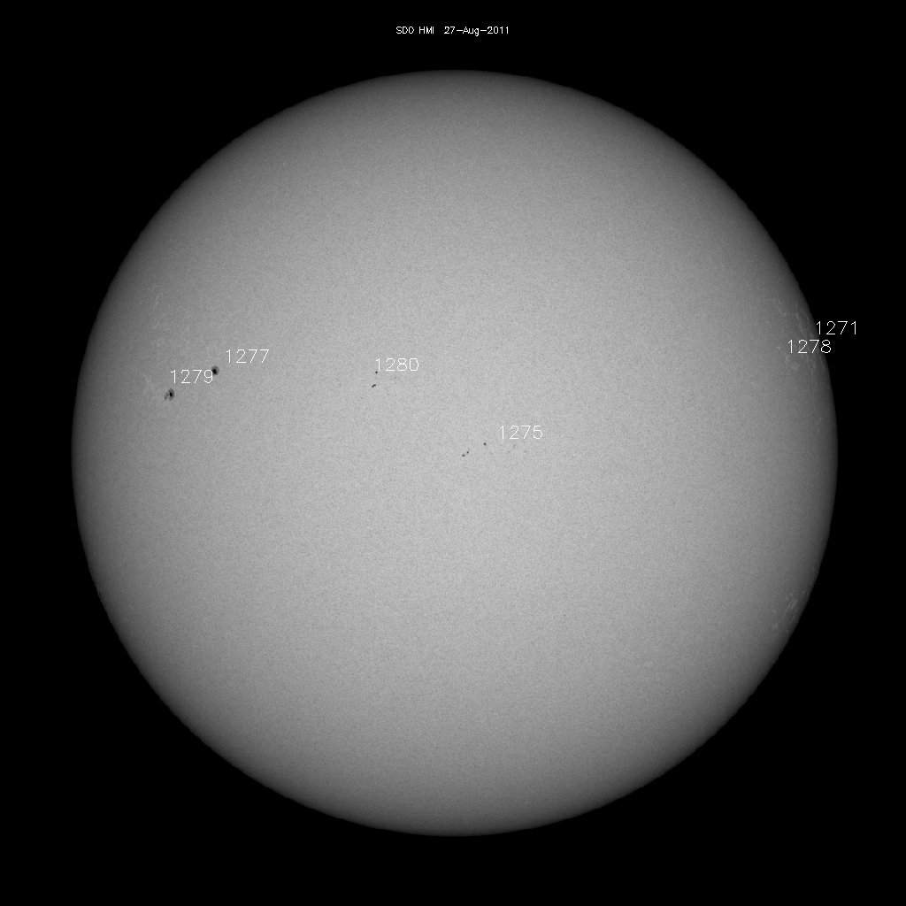 Sunspot regions