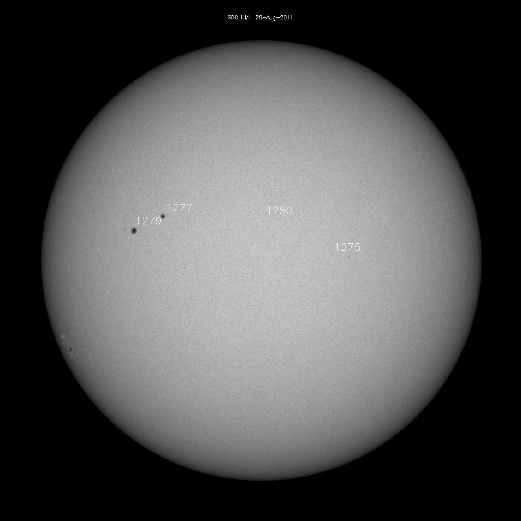 Sunspot regions