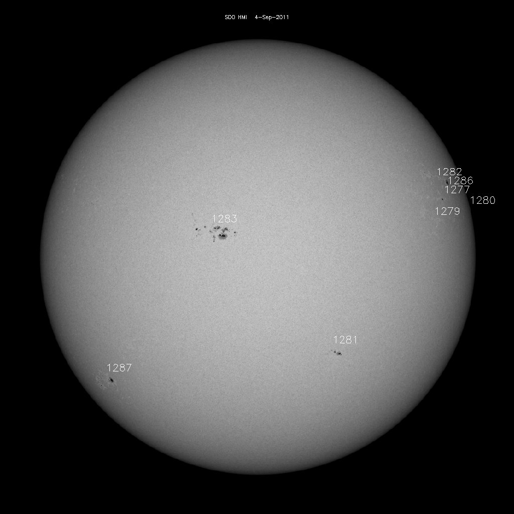 Sunspot regions