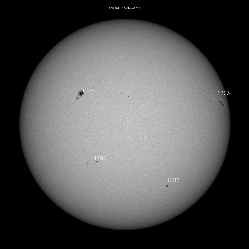 Sunspot regions