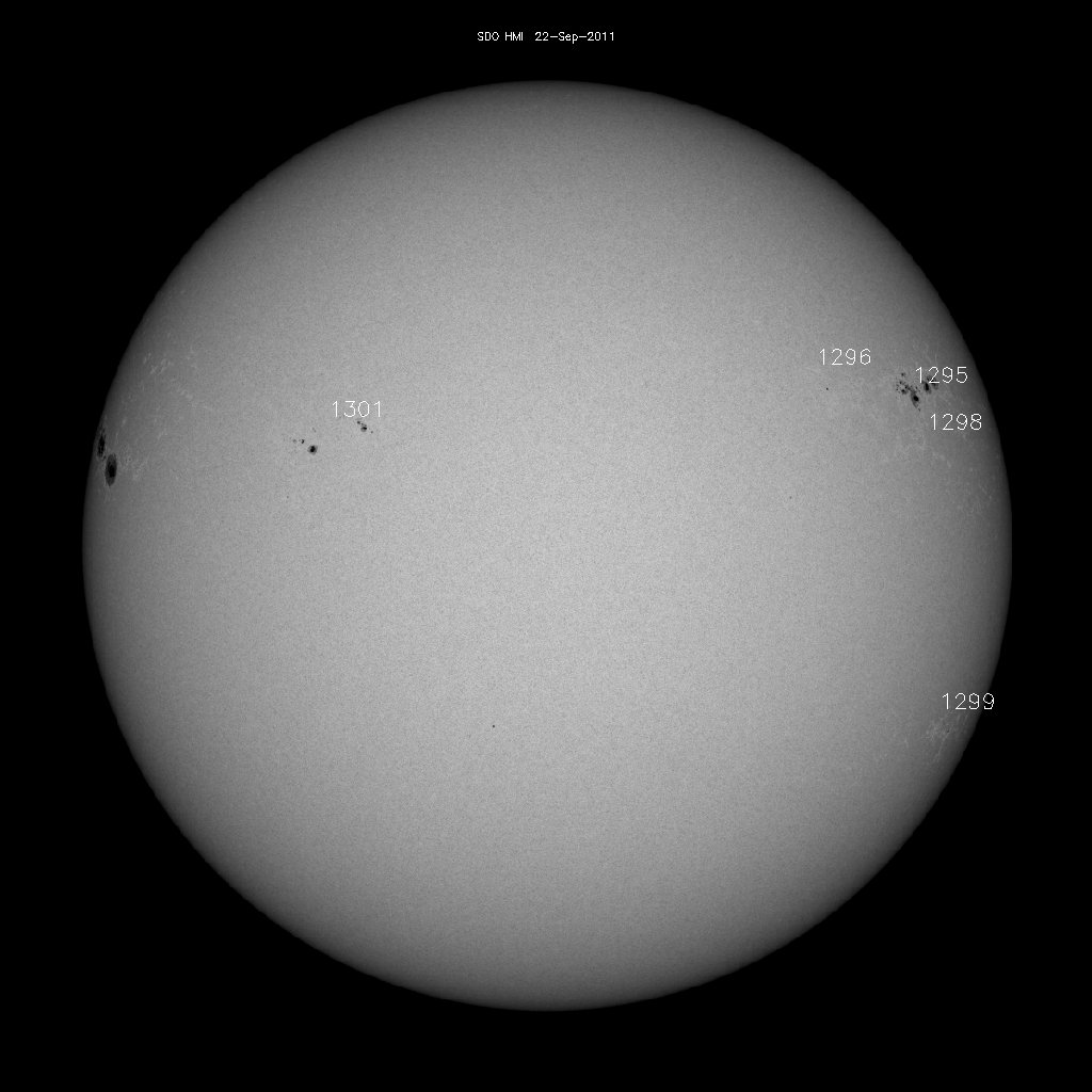 Sunspot regions