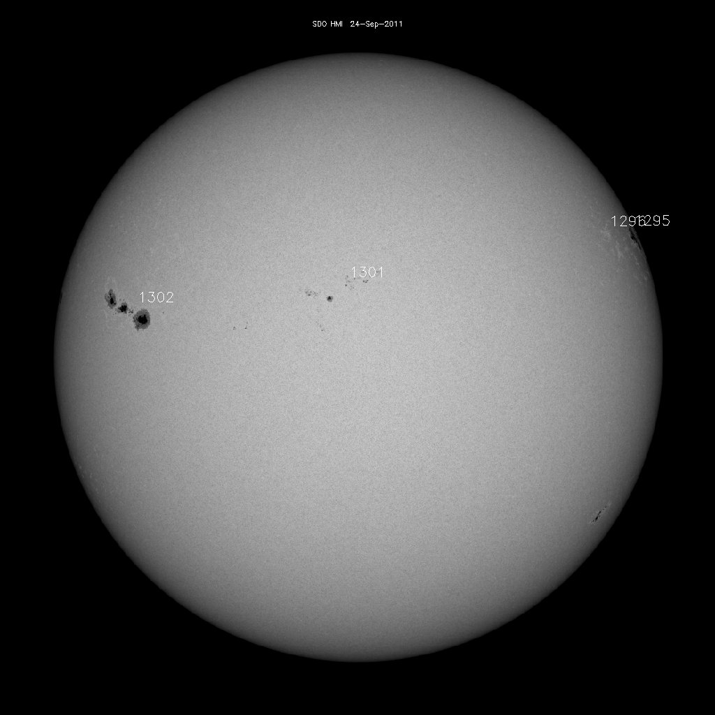 Sunspot regions