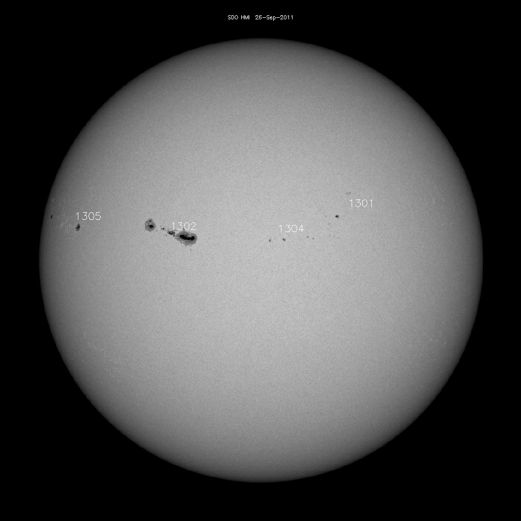 Sunspot regions