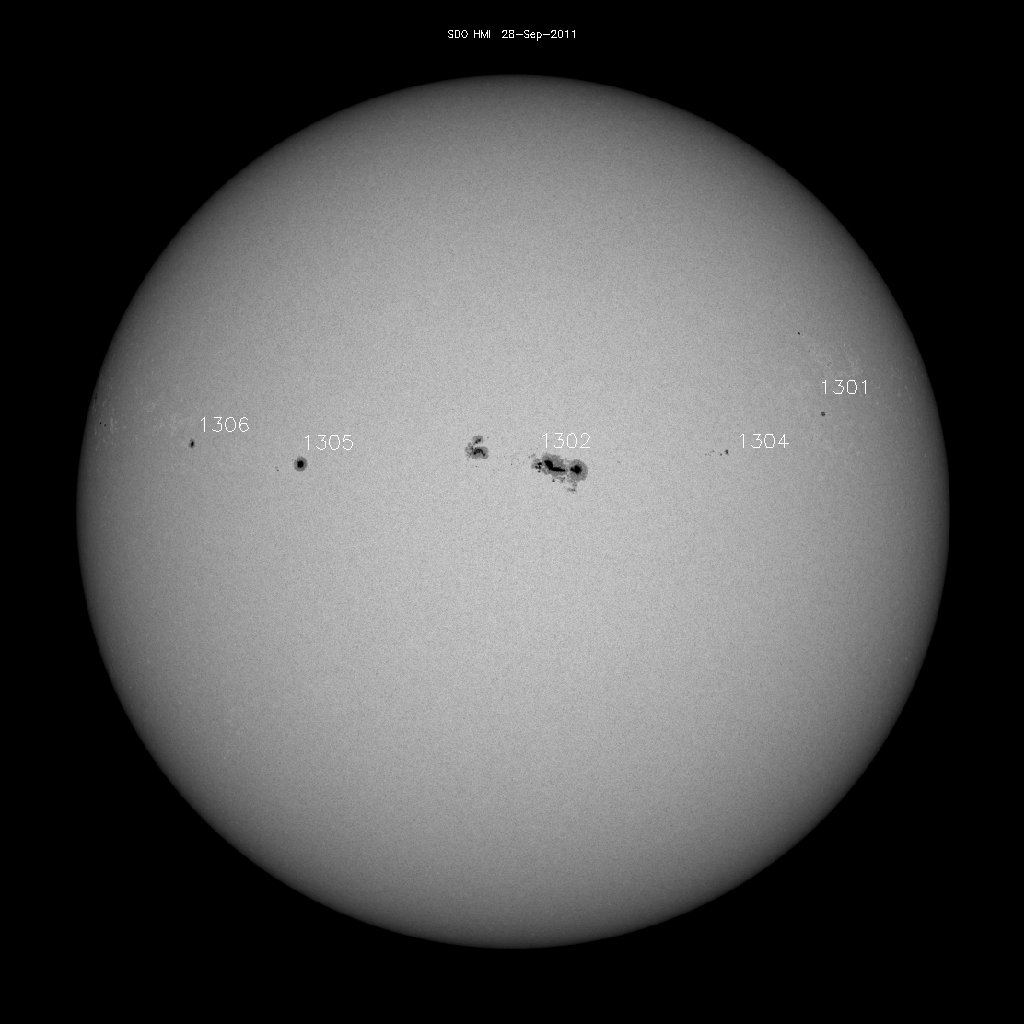 Sunspot regions