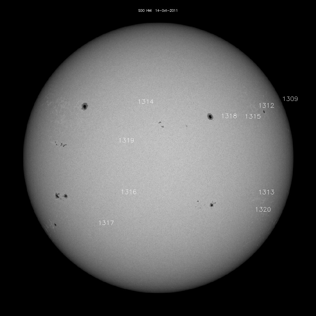 Sunspot regions