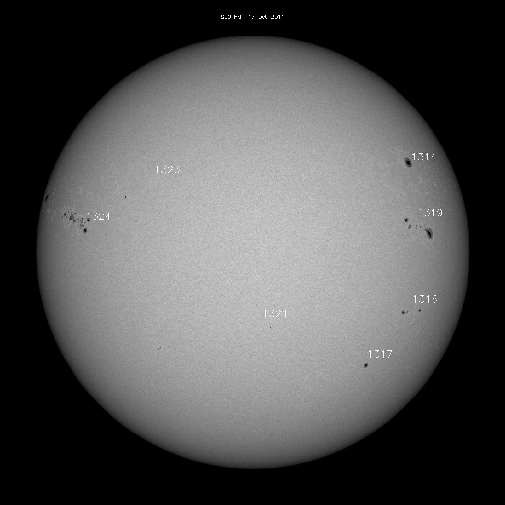 Sunspot regions