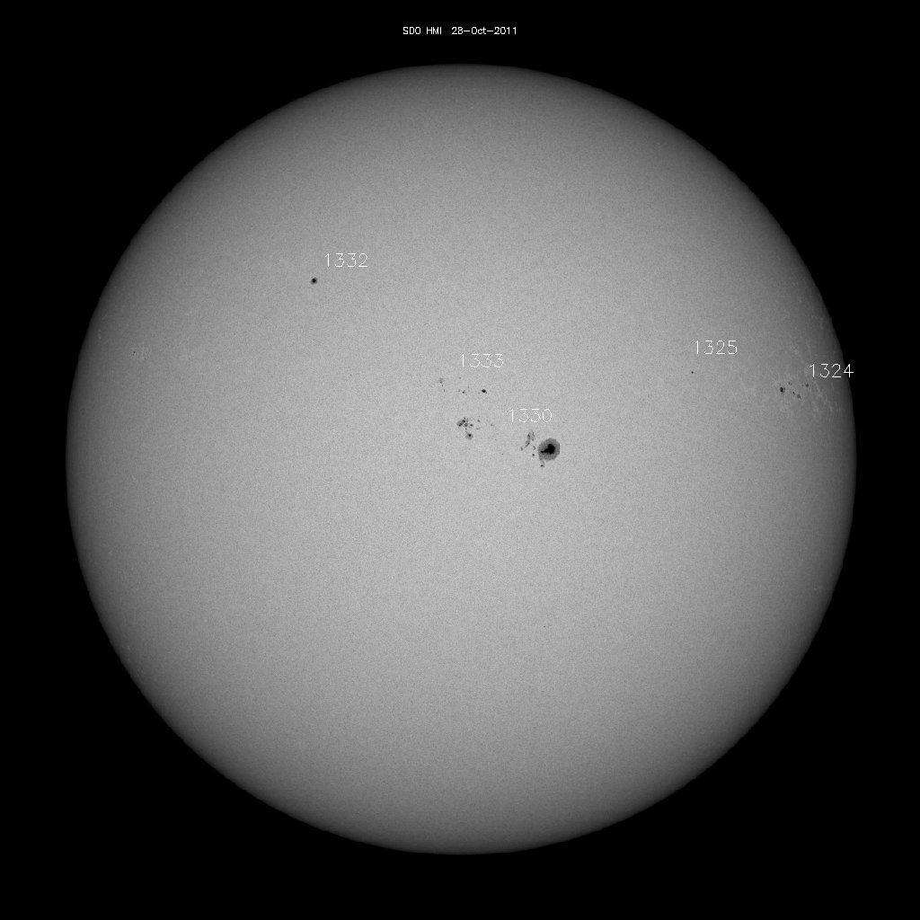 Sunspot regions