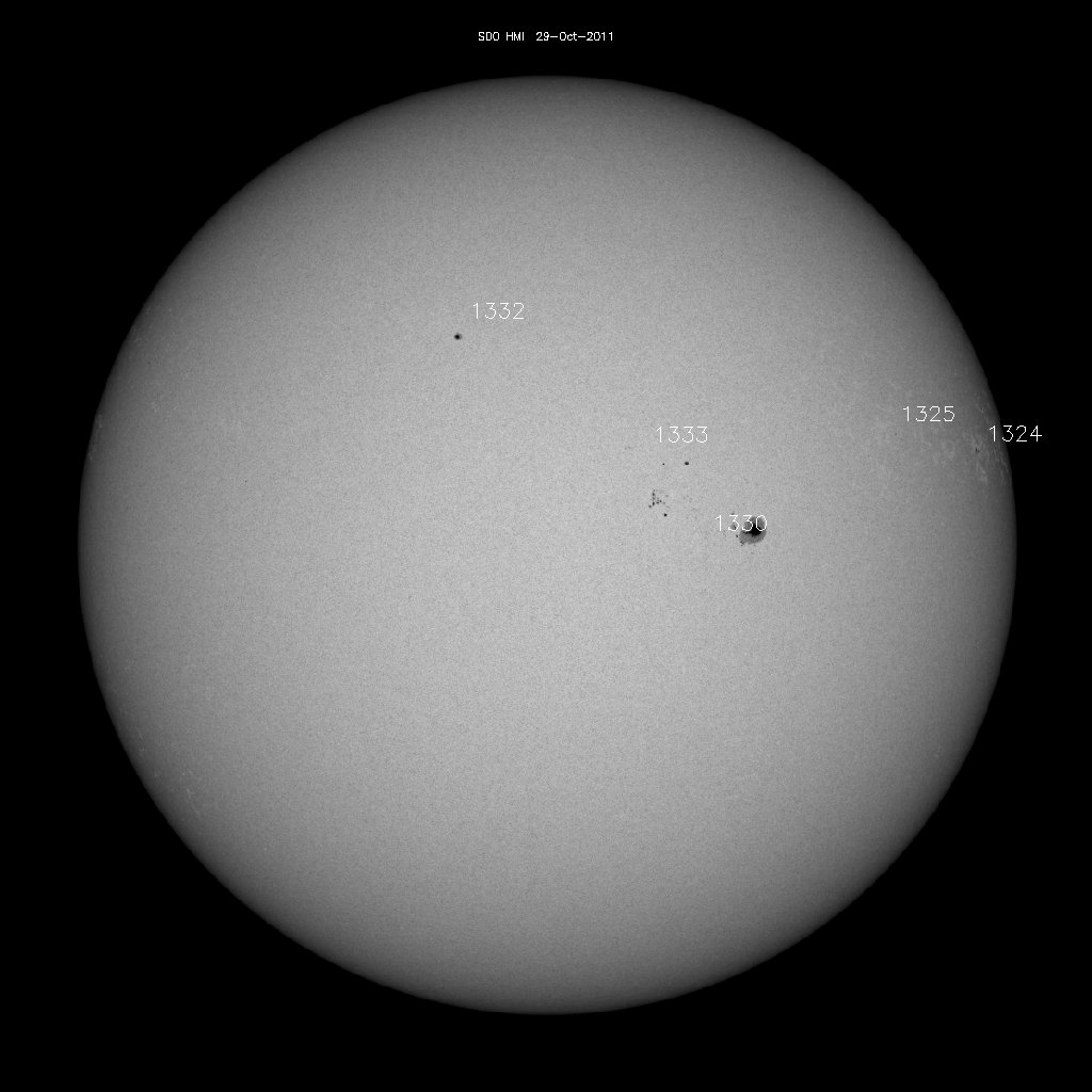 Sunspot regions