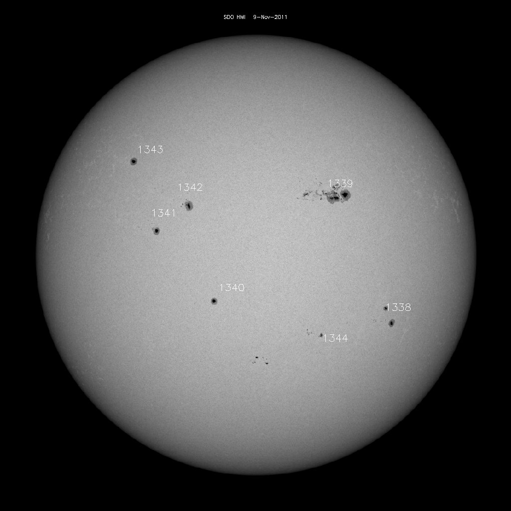 Sunspot regions