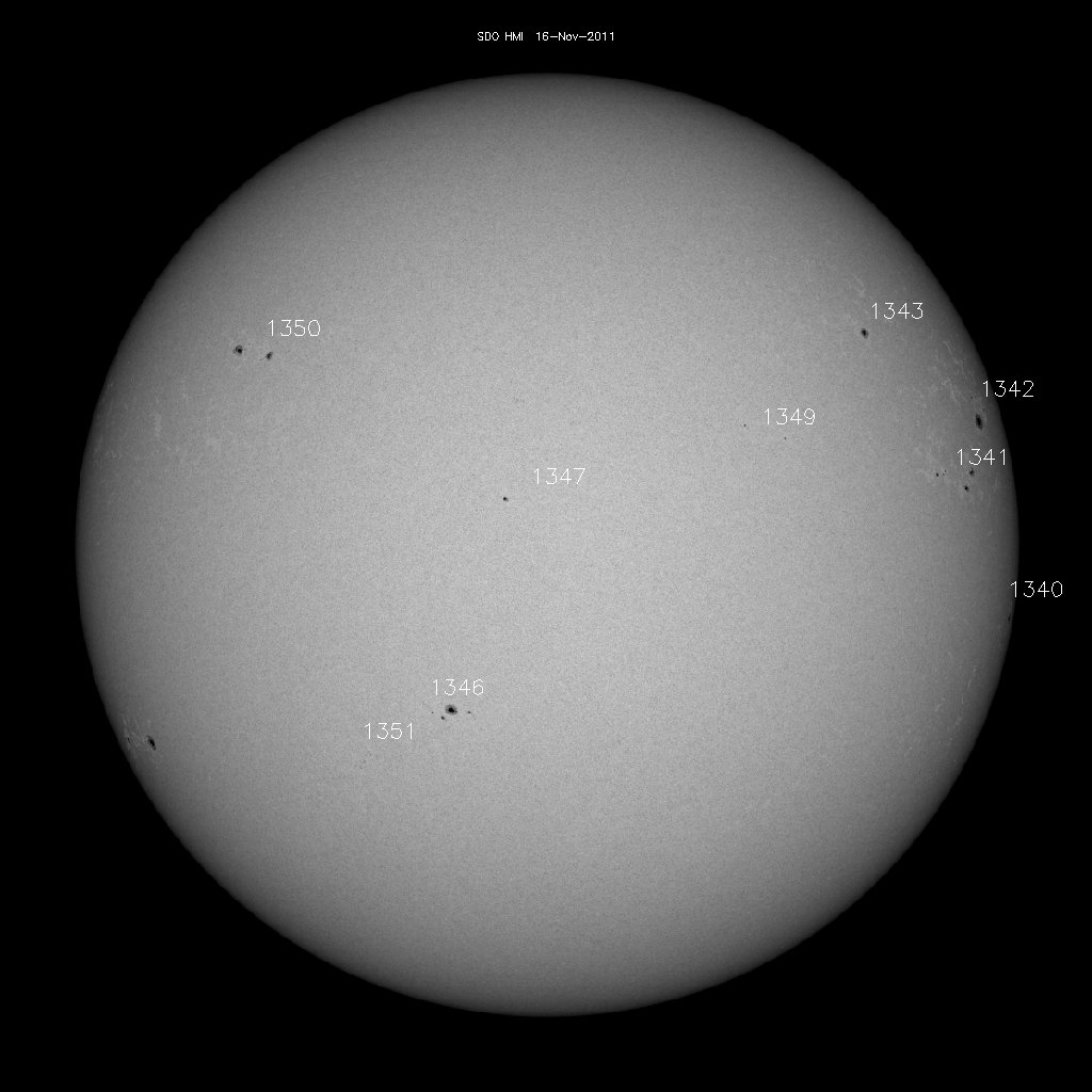 Sunspot regions