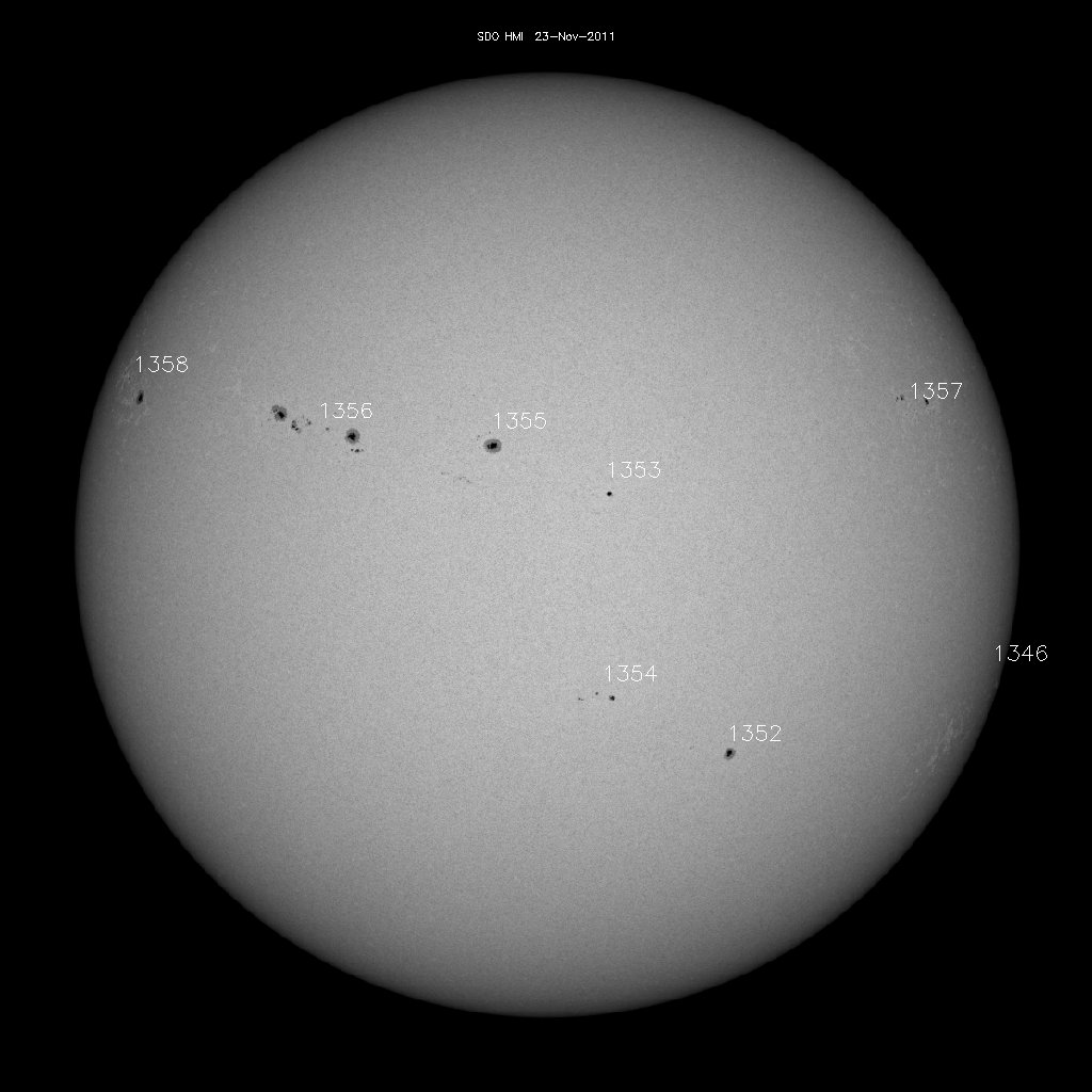 Sunspot regions