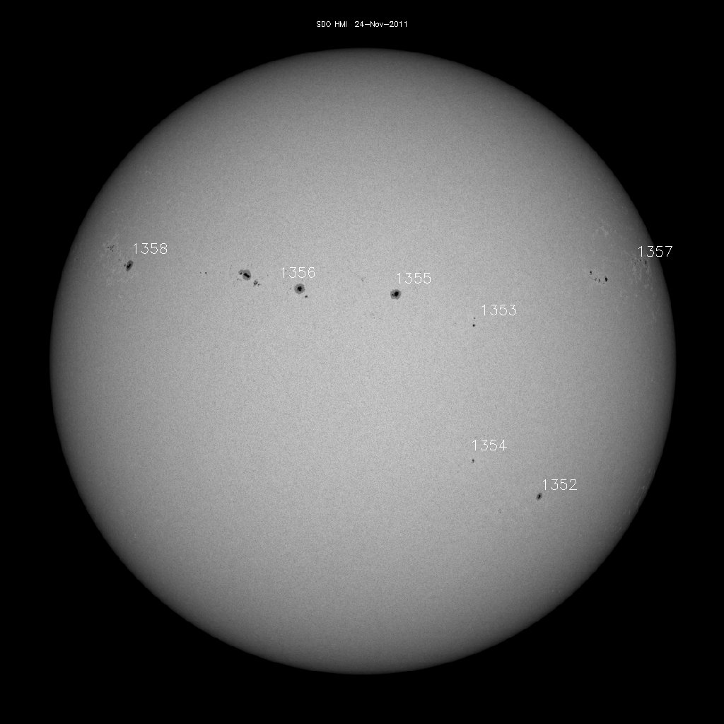 Sunspot regions