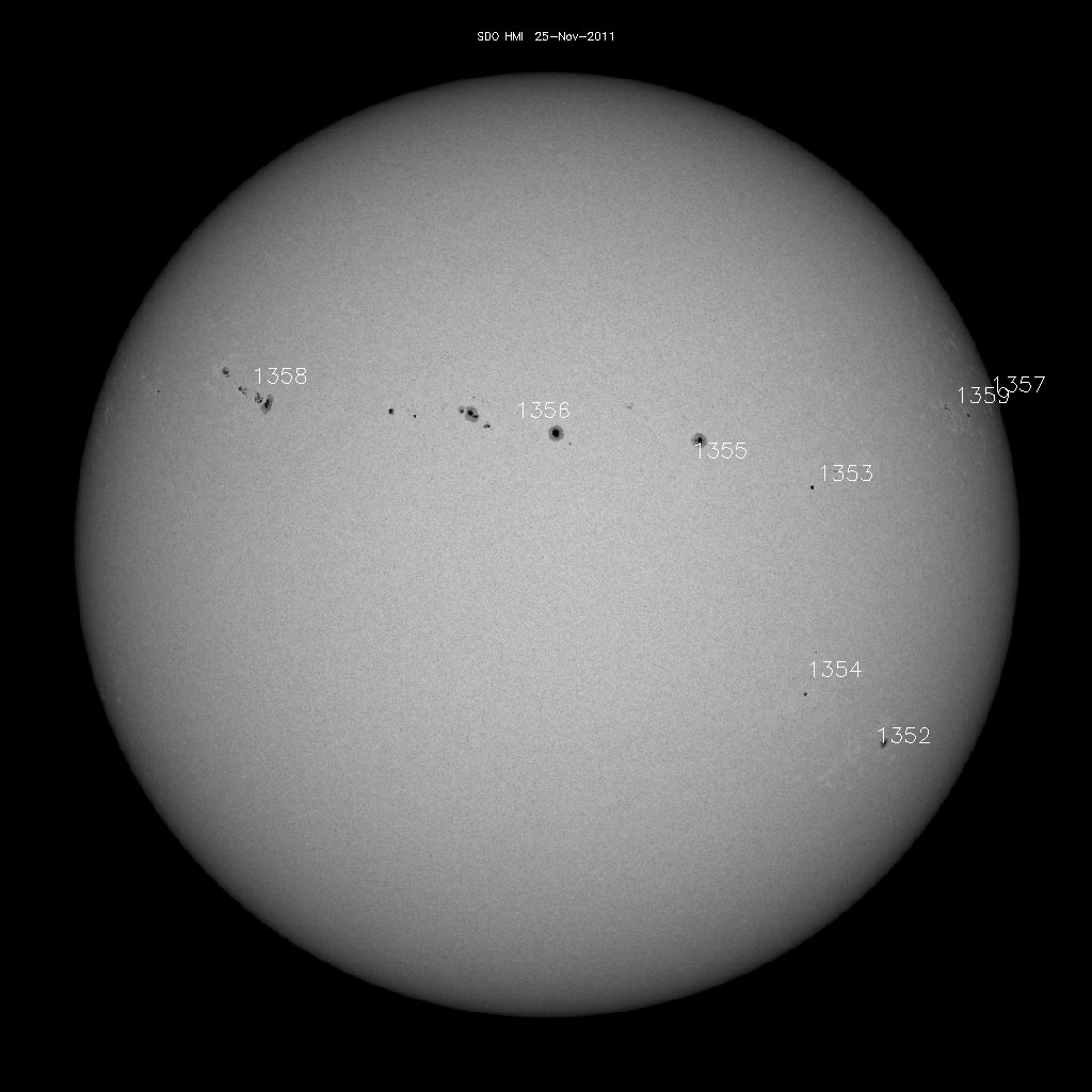 Sunspot regions