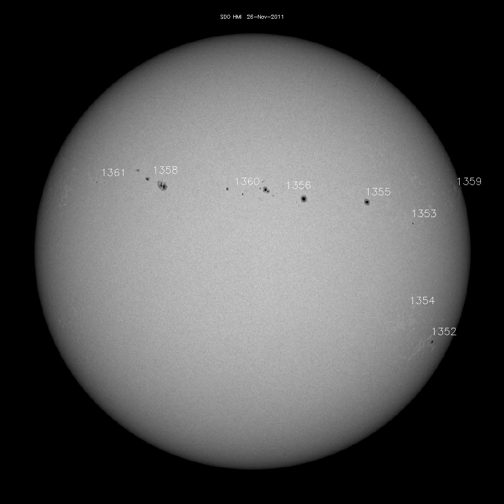 Sunspot regions