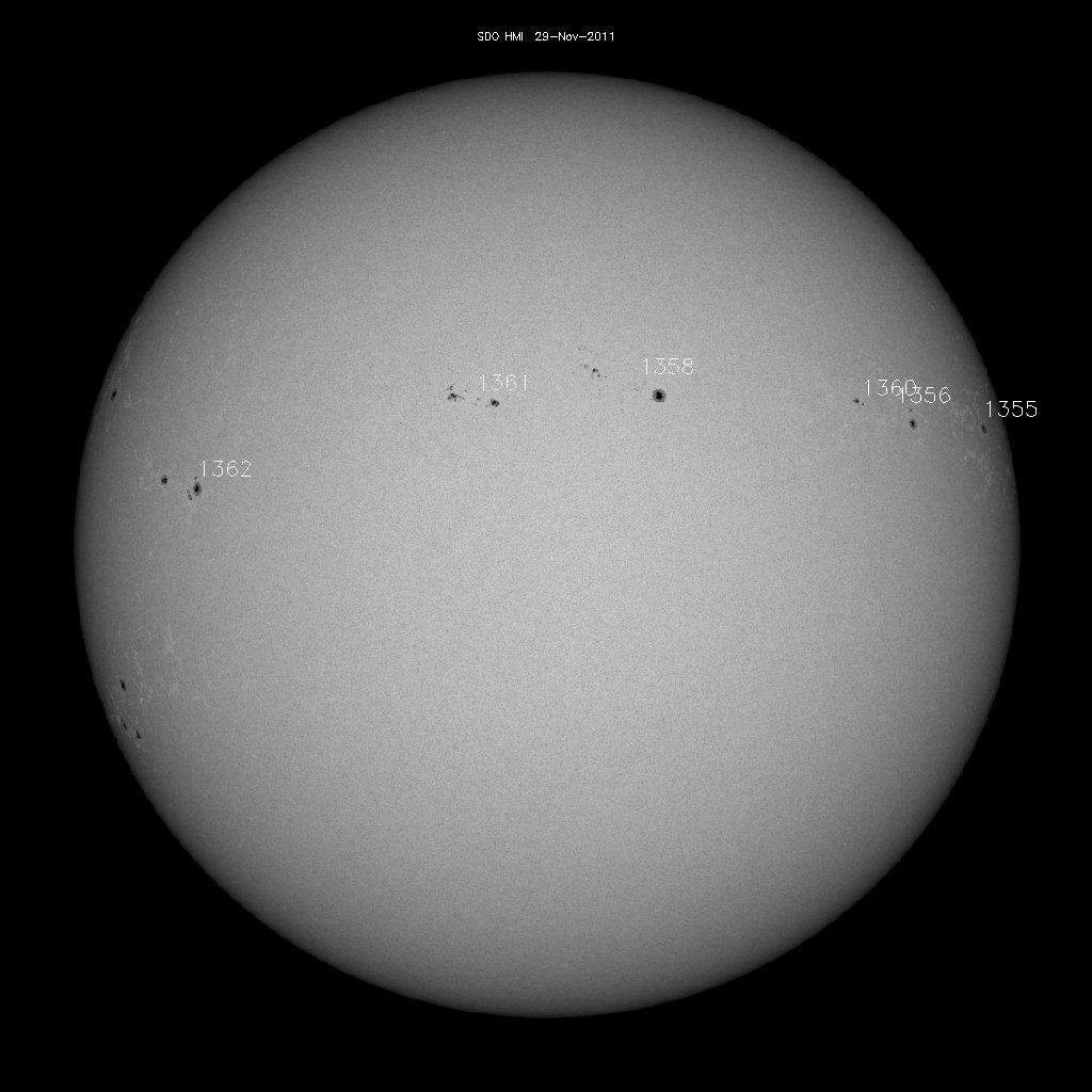 Sunspot regions