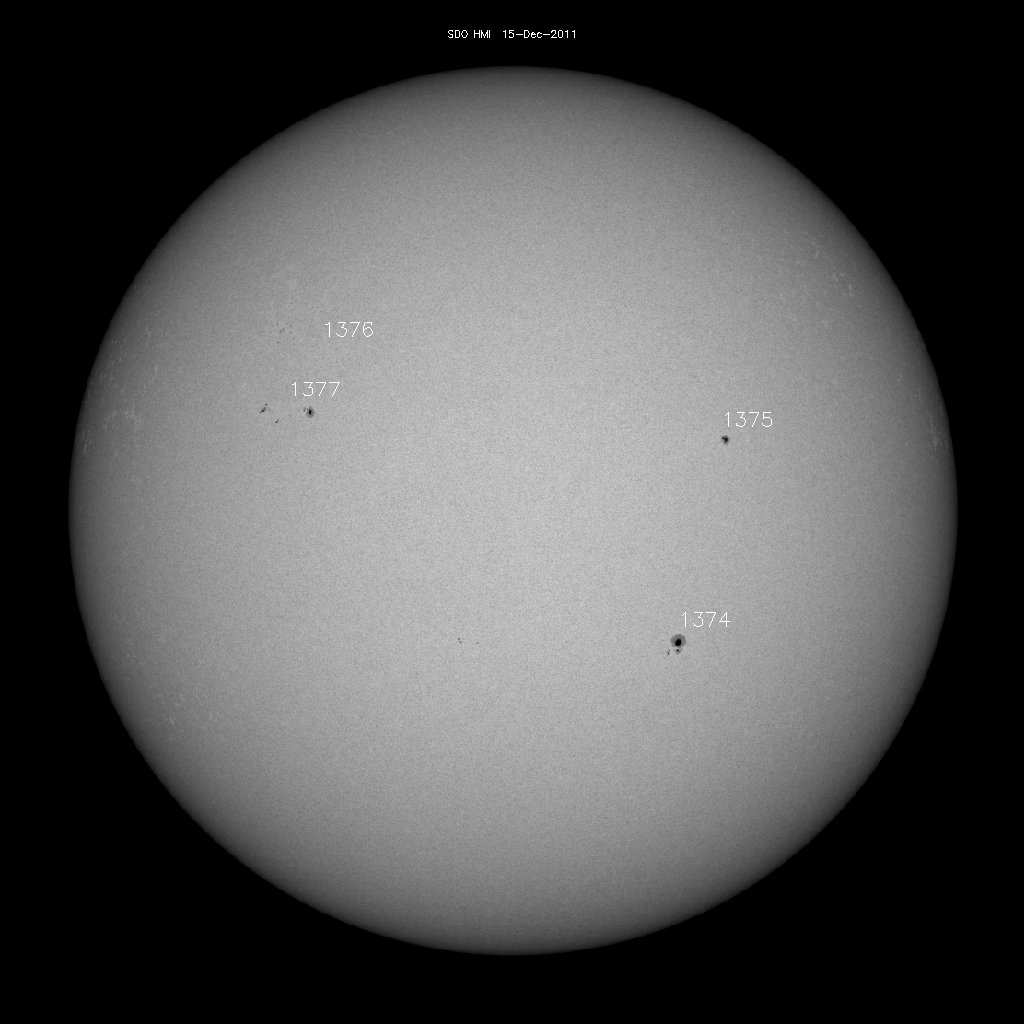 Sunspot regions