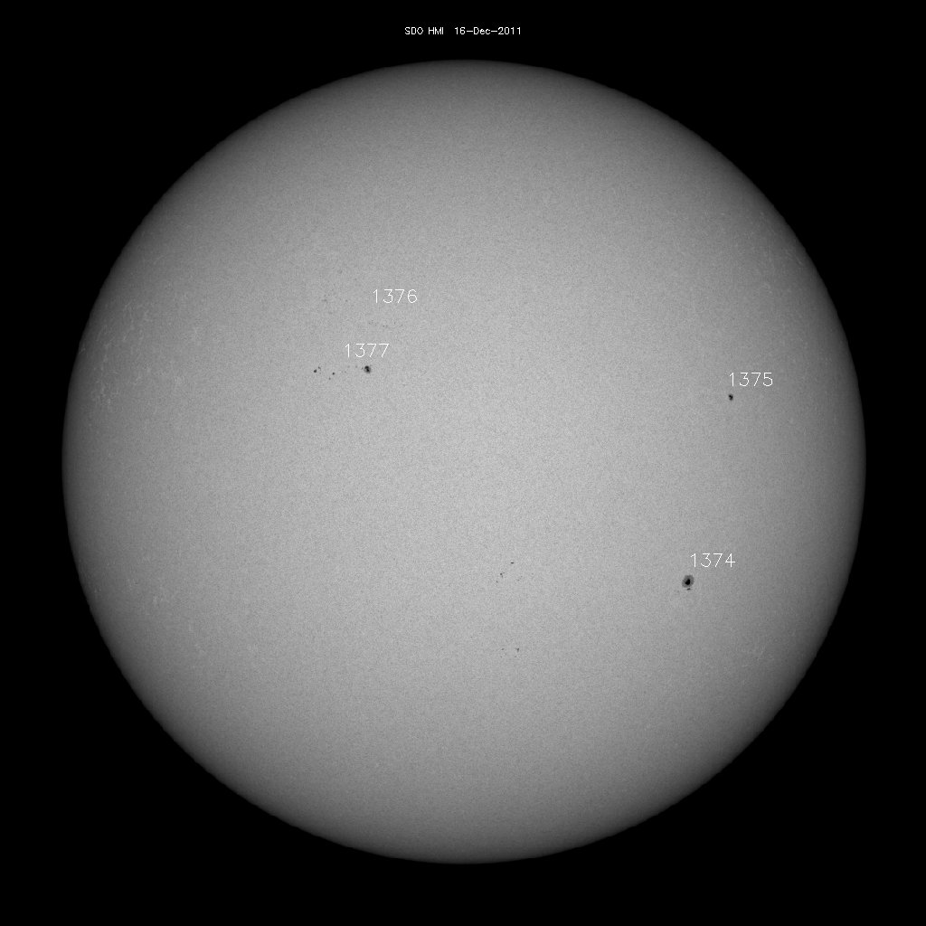 Sunspot regions