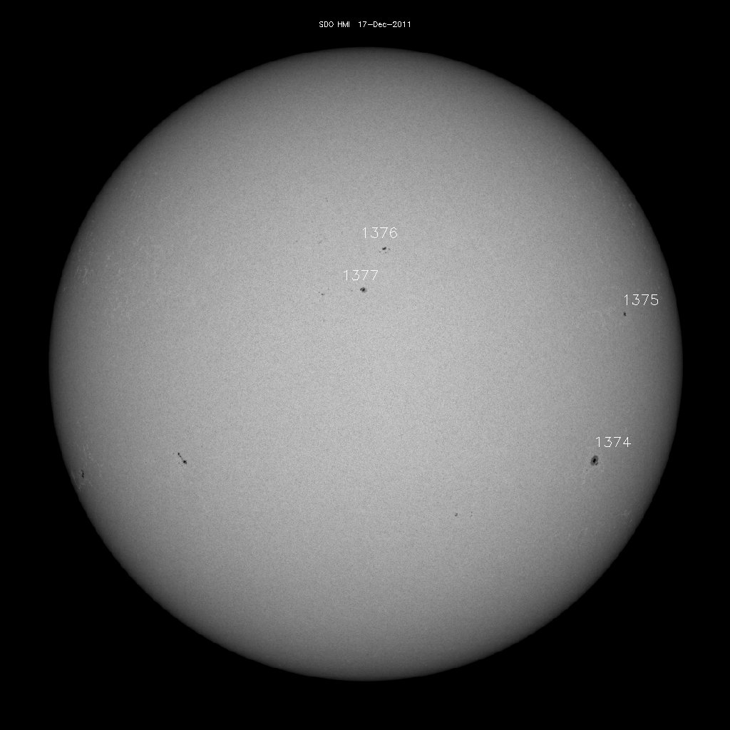 Sunspot regions