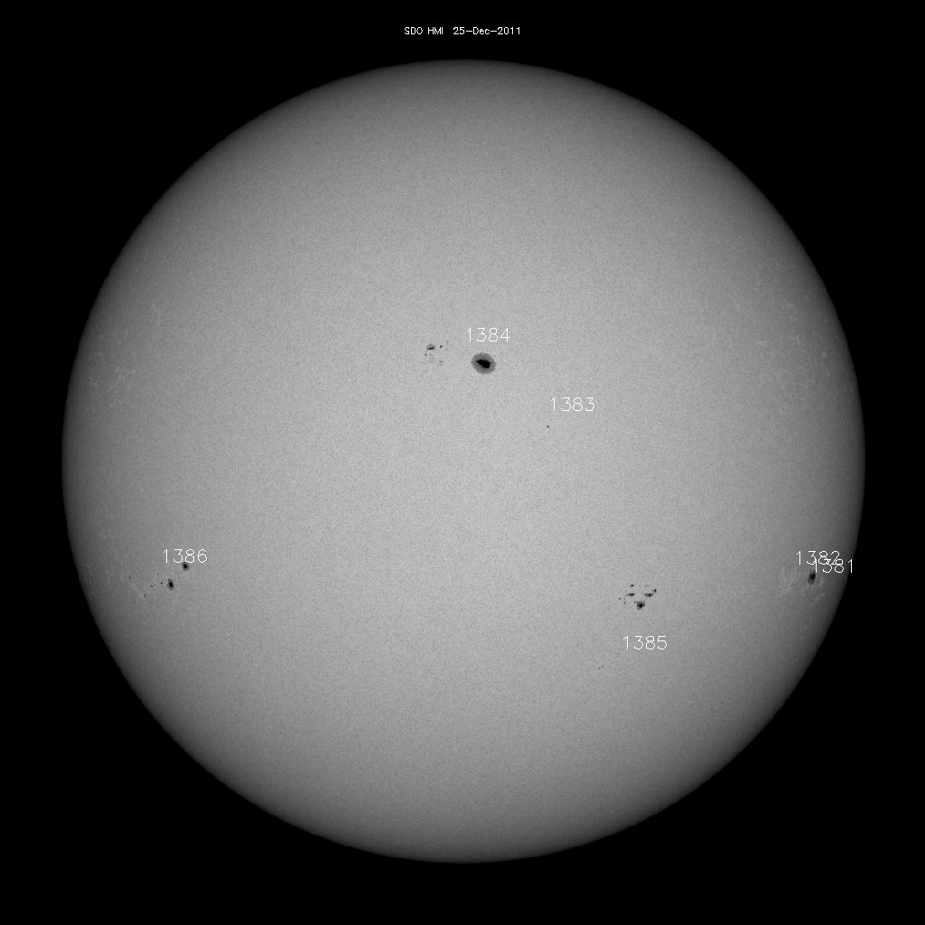 Sunspot regions