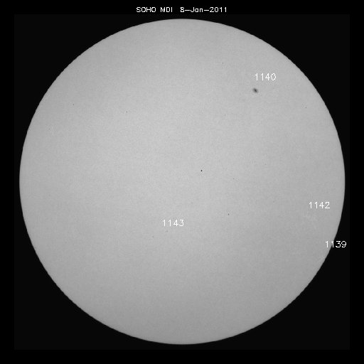 Sunspot regions