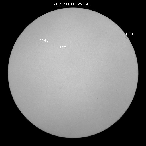 Sunspot regions