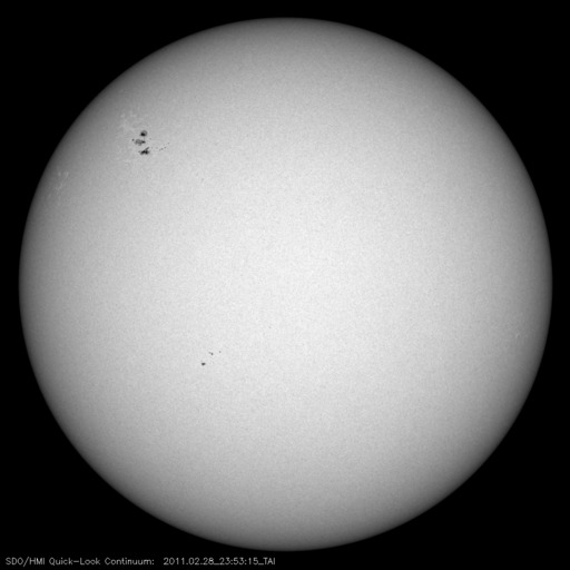 Sunspot regions