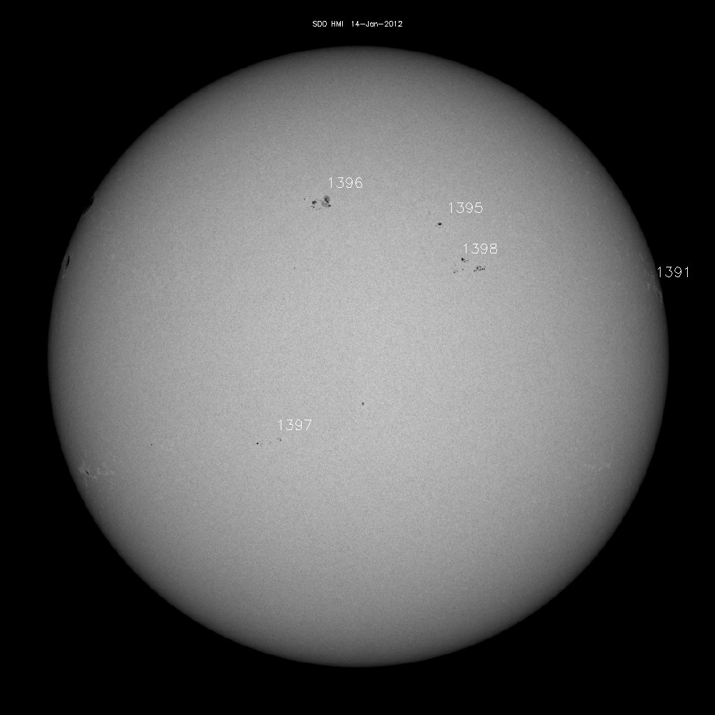 Sunspot regions