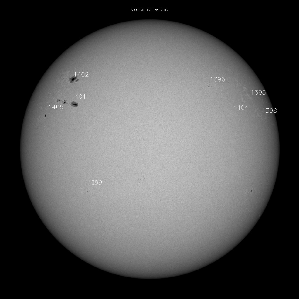 Sunspot regions