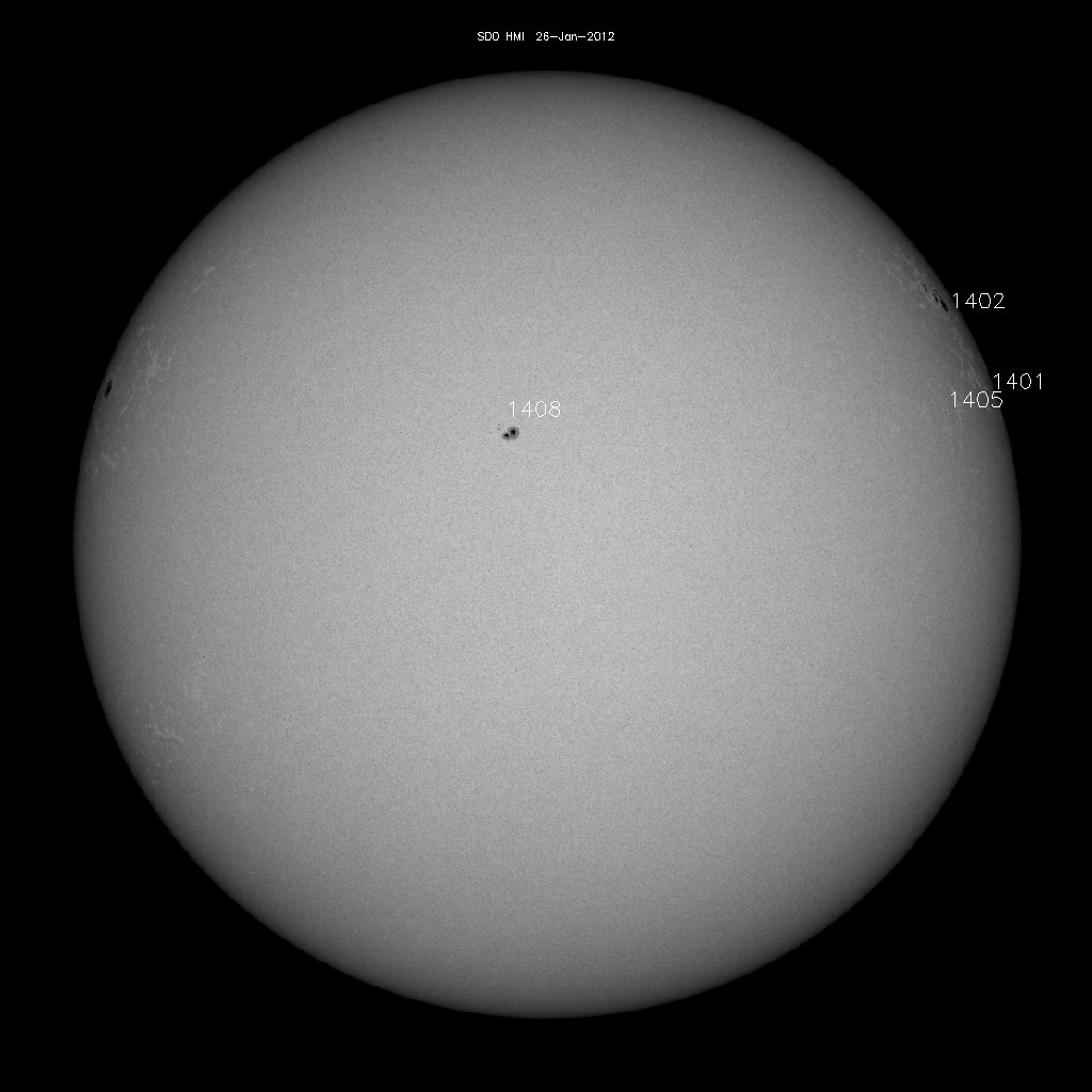 Sunspot regions