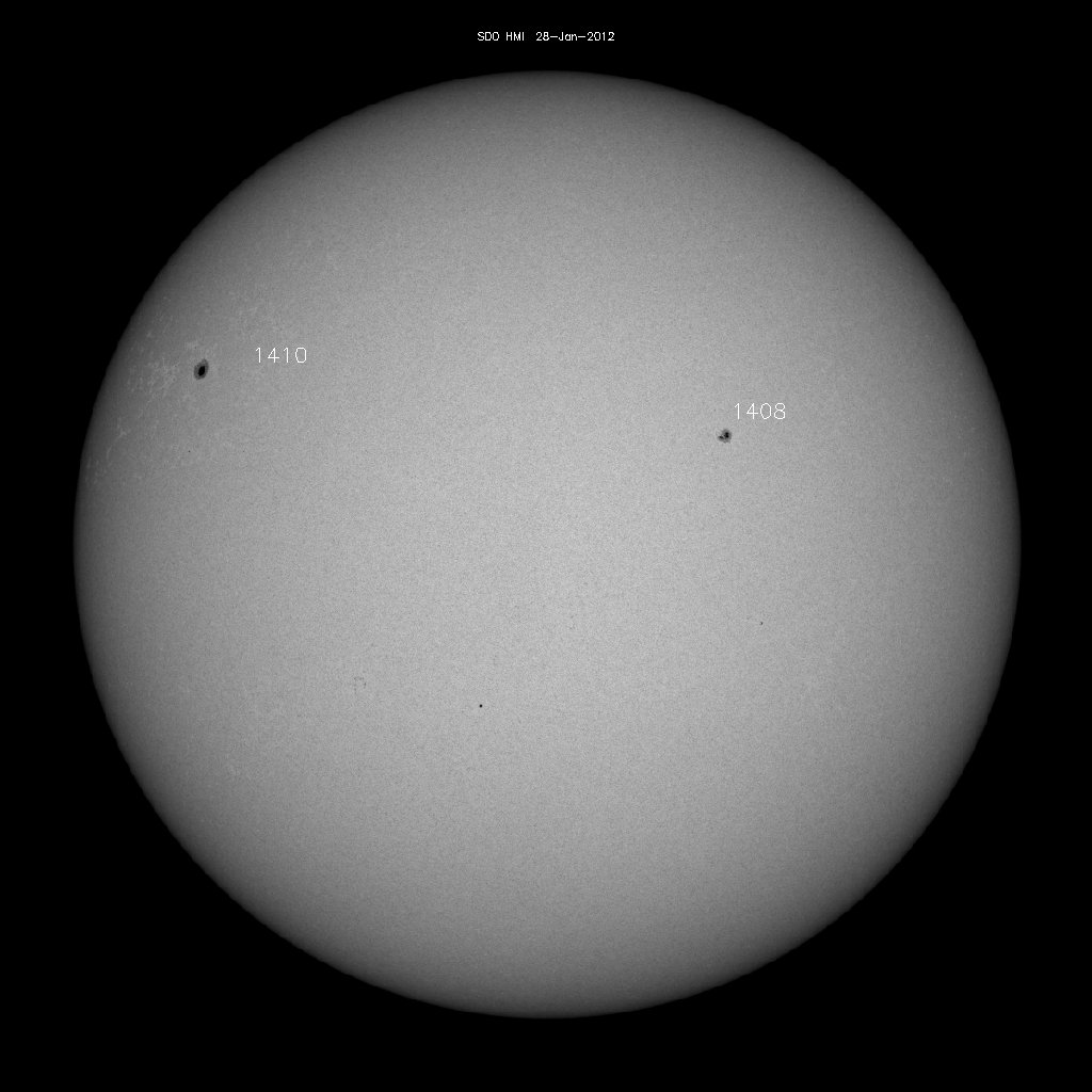 Sunspot regions