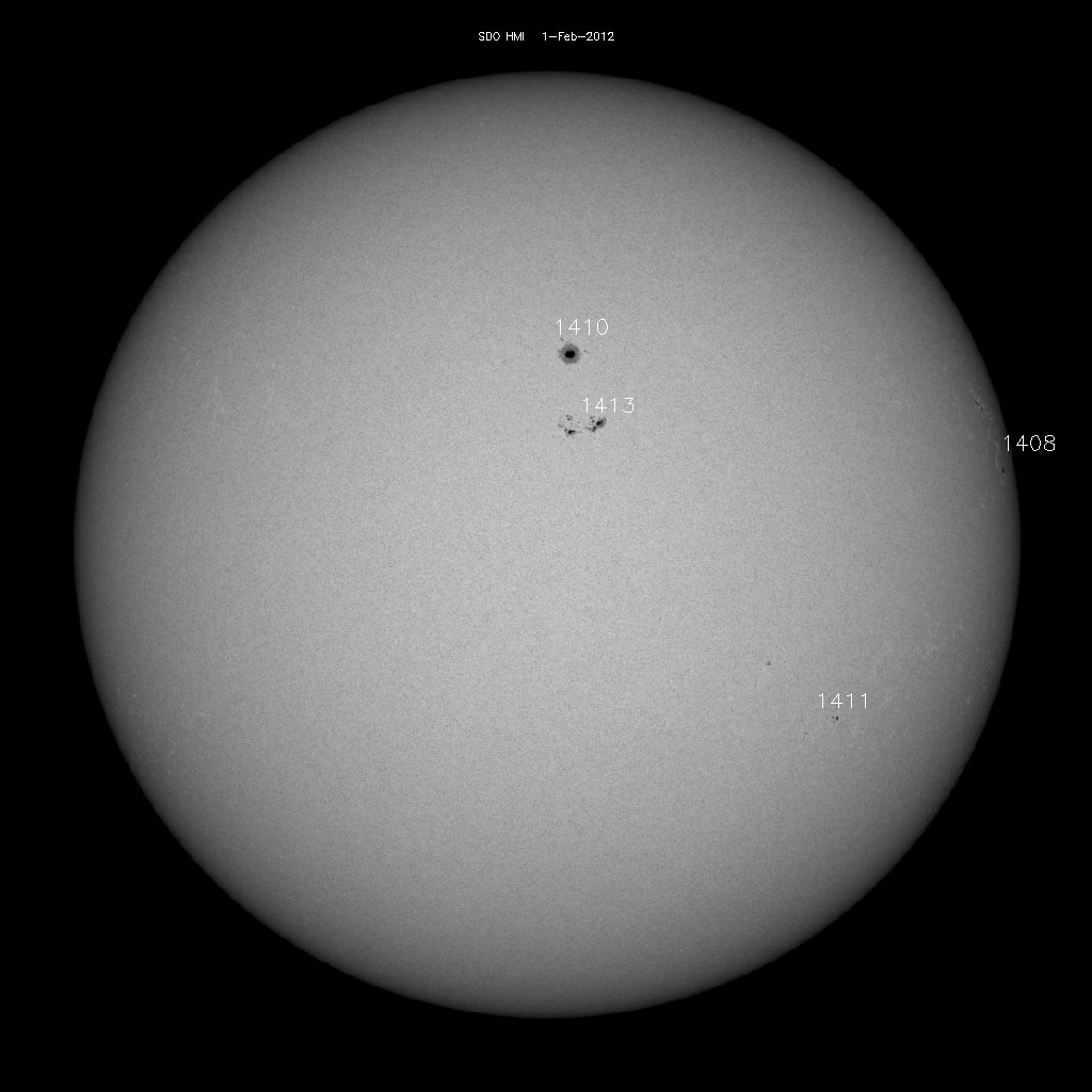 Sunspot regions